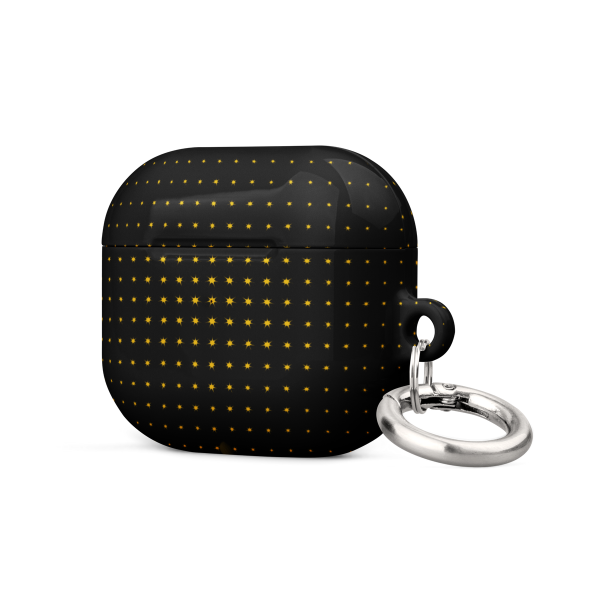 Black Gold Luxury AirPods case, black and gold design. Haezel Tech Prestige Series, view 10