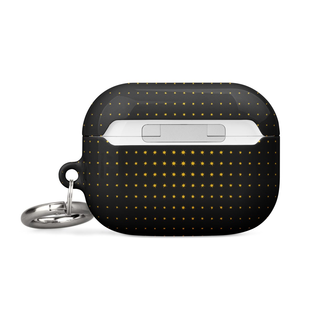 Black Gold Luxury AirPods case, black and gold design. Haezel Tech Prestige Series, view 15
