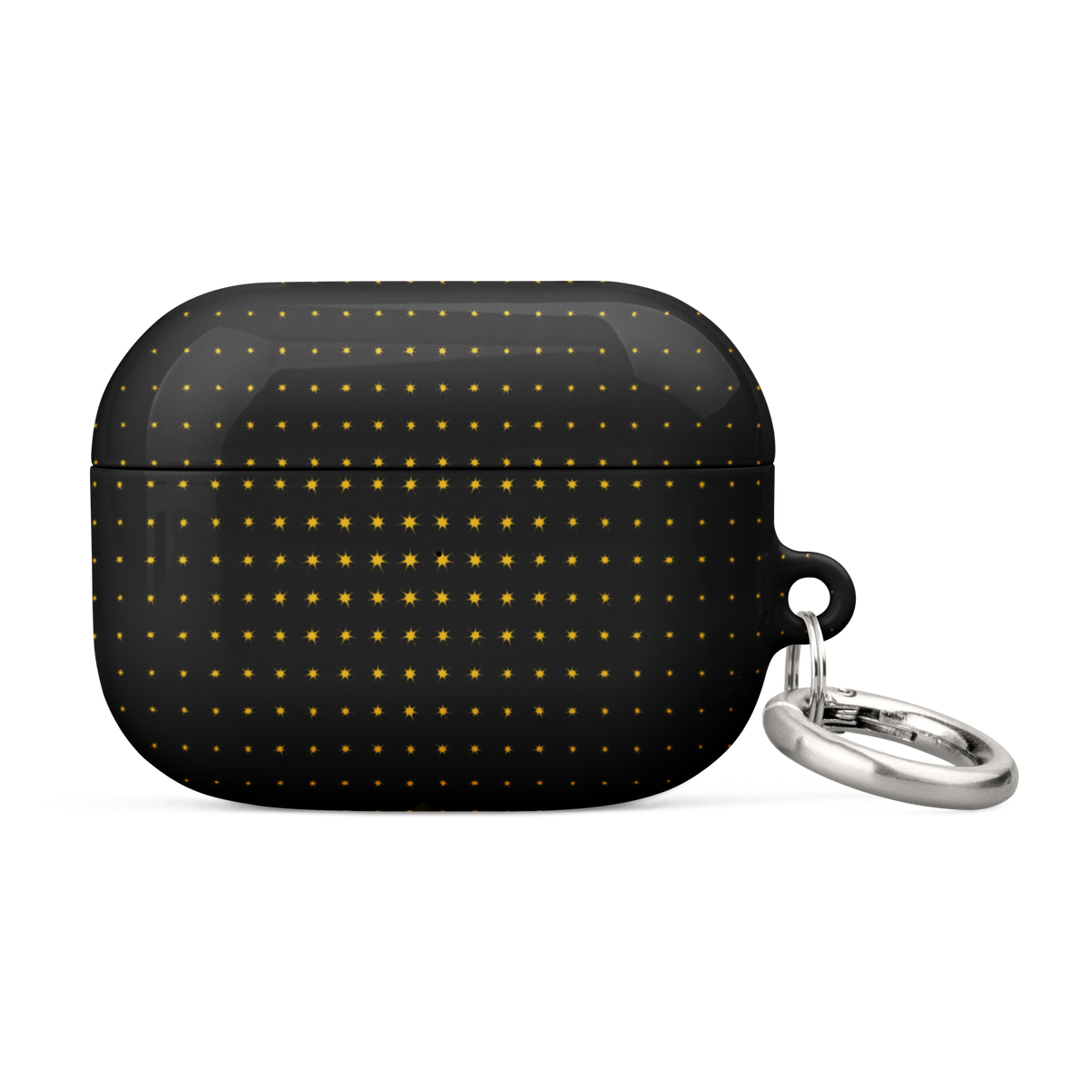 Black Gold Luxury AirPods case, black and gold design. Haezel Tech Prestige Series, view 13