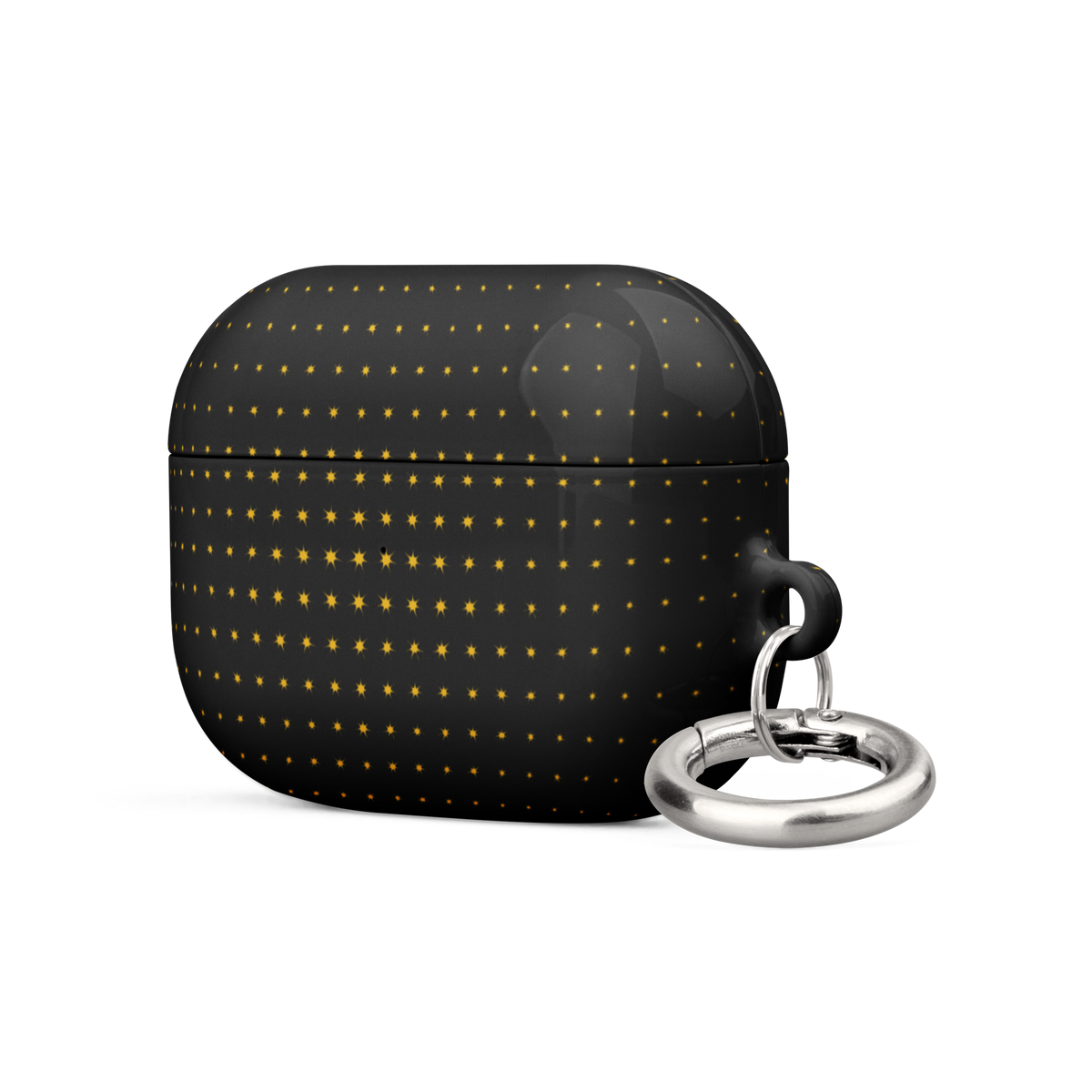 Black Gold Luxury AirPods case, black and gold design. Haezel Tech Prestige Series, view 14