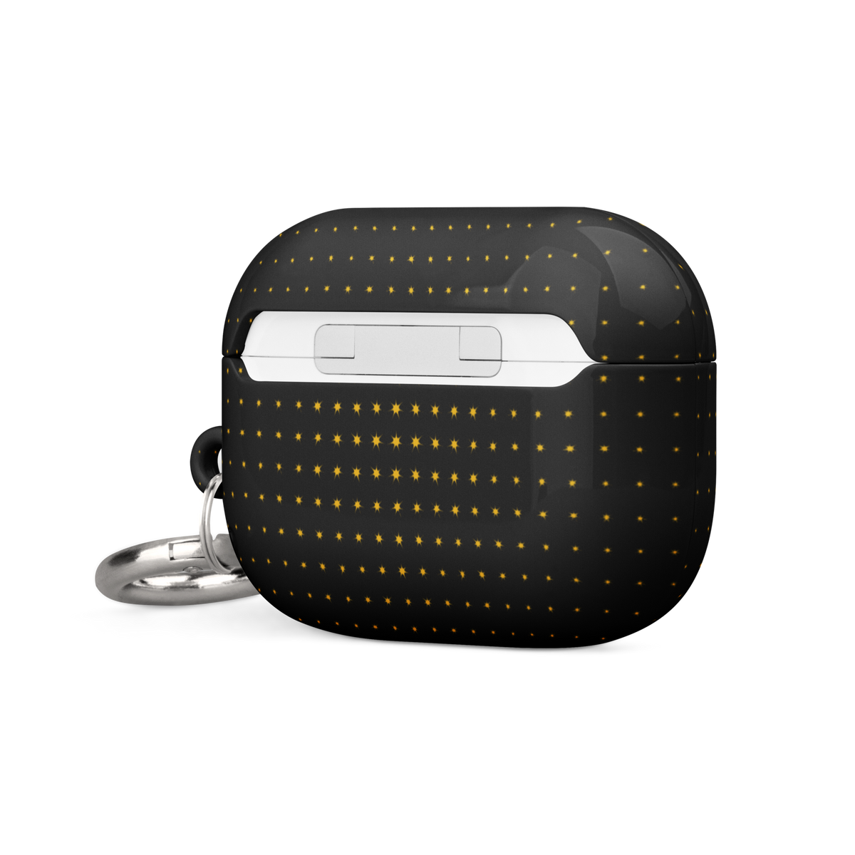 Black Gold Luxury AirPods case, black and gold design. Haezel Tech Prestige Series, view 17