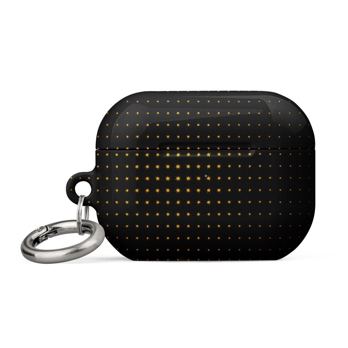 Black Gold Luxury AirPods case, black and gold design. Haezel Tech Prestige Series, view 18