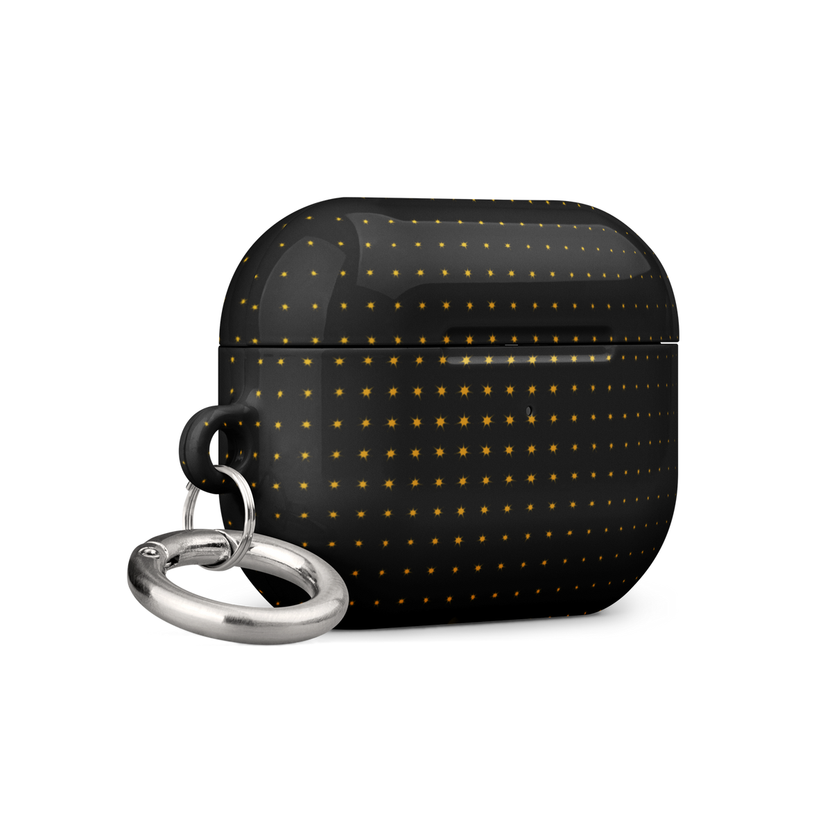 Black Gold Luxury AirPods case, black and gold design. Haezel Tech Prestige Series, view 19