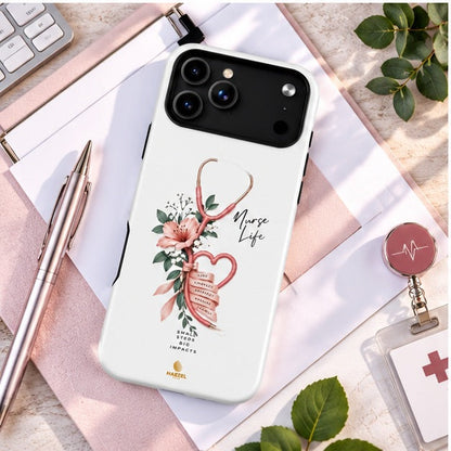 The Devotion Ivory iPhone Case lifestyle mockup 3