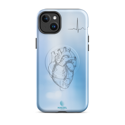Doctor Medical Blue iPhone Case, medical design in blue. Haezel Tech Healer Series, view 3