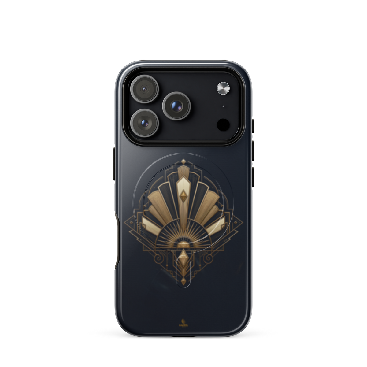 The Imperial iPhone Case, imperial black and gold design. Haezel Tech Prestige Series, view 17