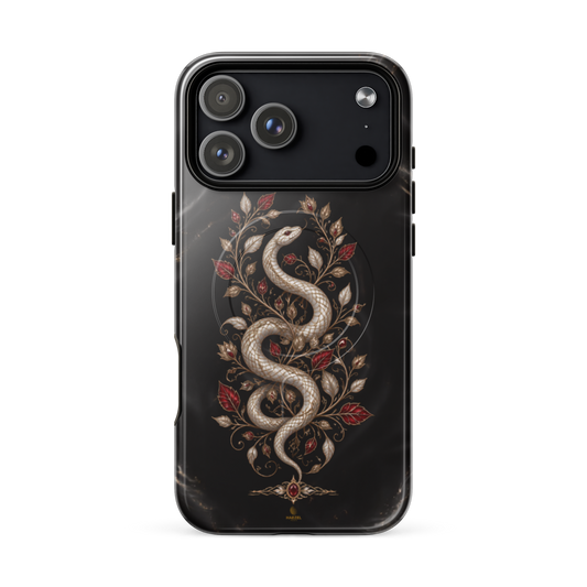 The Sovereign iPhone Case, black and gold design. Haezel Tech Prestige Series, view 18