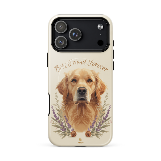 The Golden Hour iPhone Case, golden retriever at golden hour. Haezel Tech Pet Lover Series, view 18