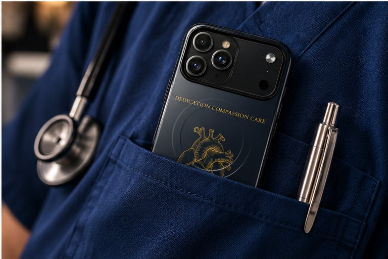 The Nightingale iPhone Case — nurse scrub pocket