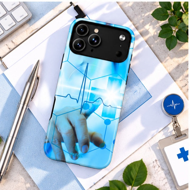 RN Nurse iPhone Case — medical flat lay
